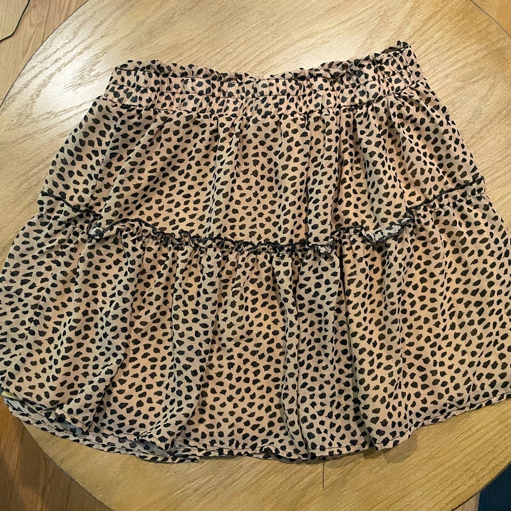 Woman’s mini ruffle skirt